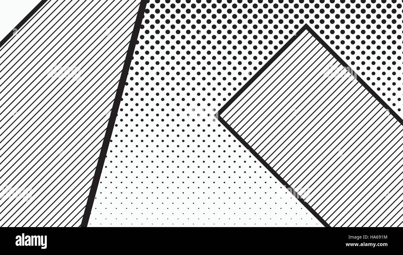 black and white pop art geometric pattern Stock Vector Image & Art Alamy