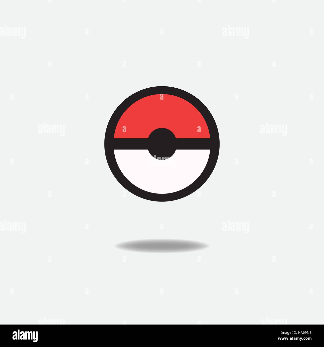 Poke ball isolated Stock Vector Images - Alamy