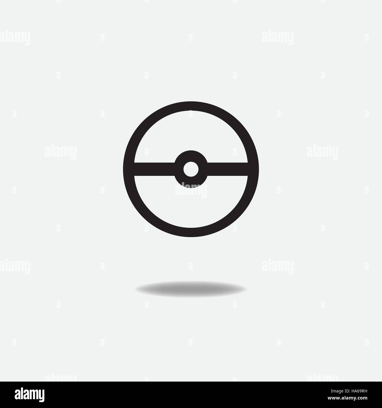 Vector game ball for play in team. Pokeball object Stock Vector by ©logoff  117683212