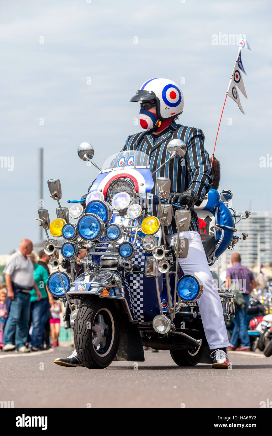 Mods at the annual Mod Weekender in Brighton Stock Photo