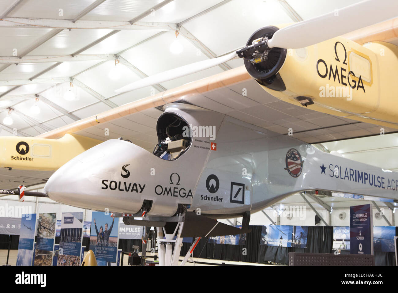 A solar-powered aircraft lands in a U.S. national park, demonstrating ...
