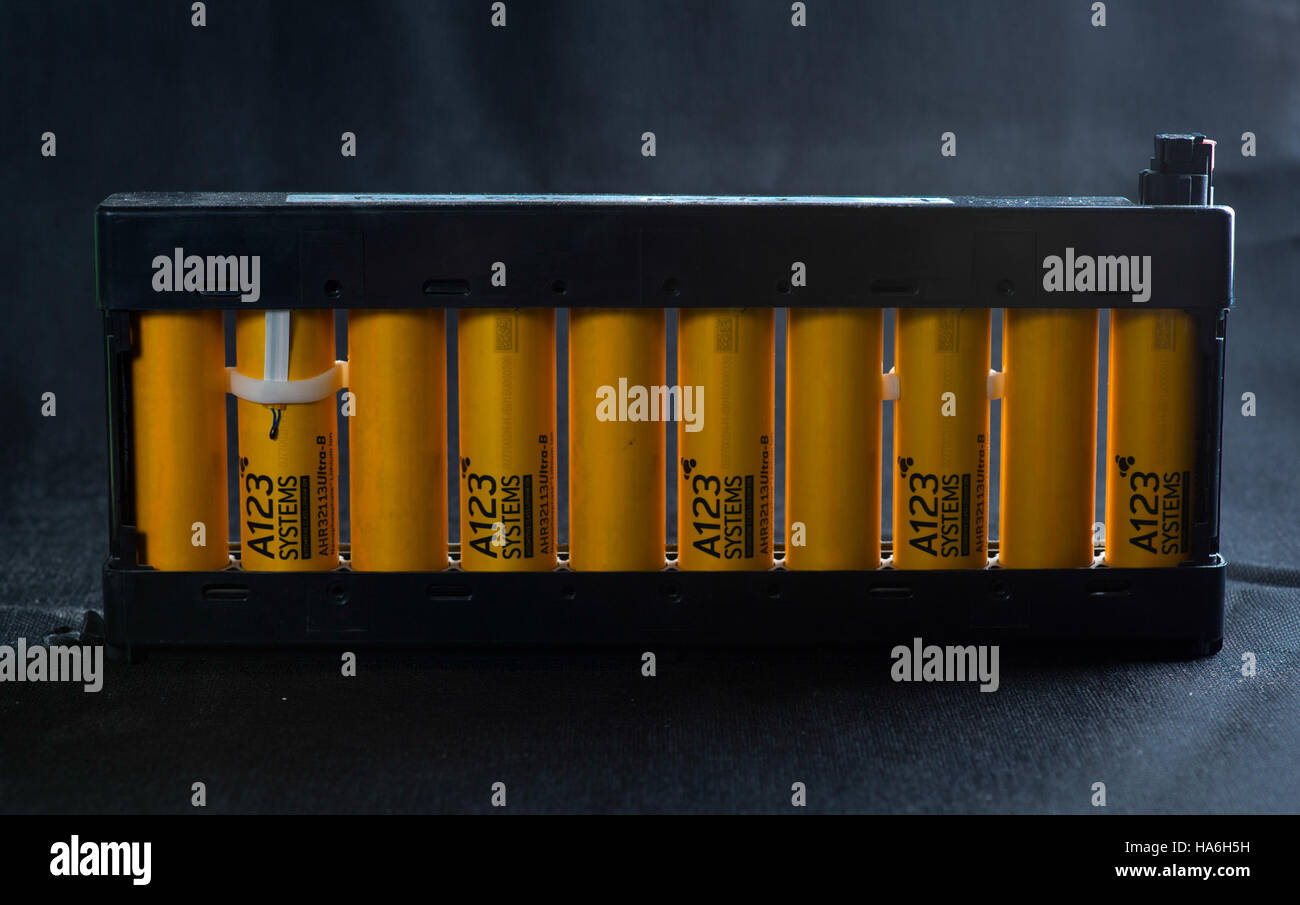 This image from the Department of Energy highlights battery and charging technologies, focusing on advancements in electric and hybrid vehicles. The project emphasizes energy storage and the future of clean energy in transportation systems. Stock Photo