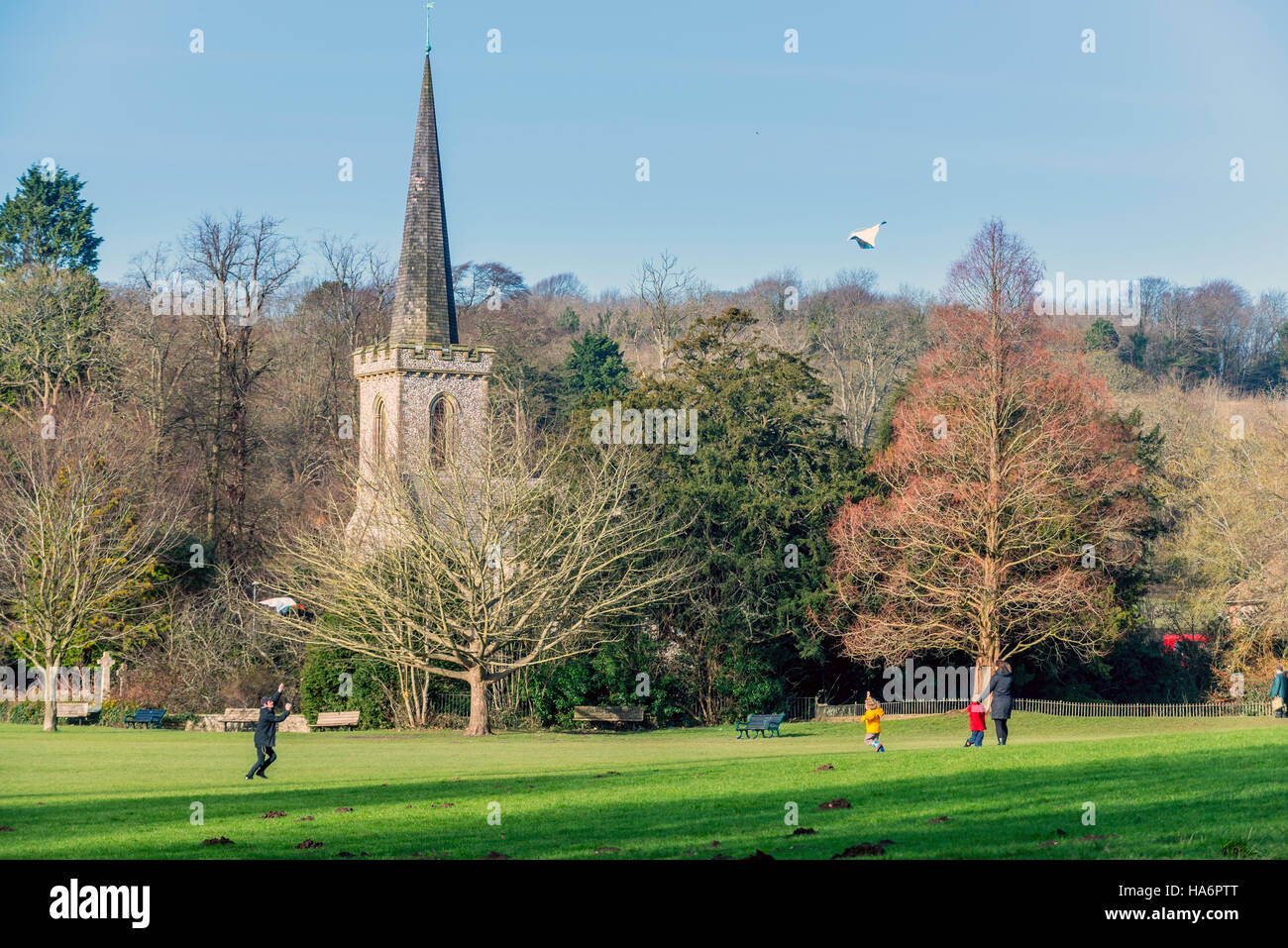 General views of Stanmer Park in Brighton Stock Photo