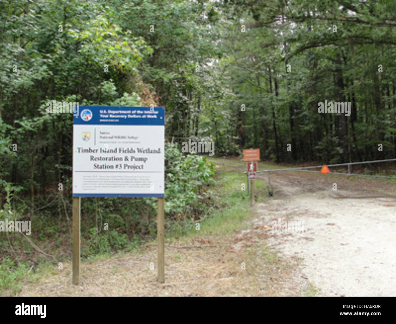 This image documents the progress of a U.S. Fish and Wildlife Service ...