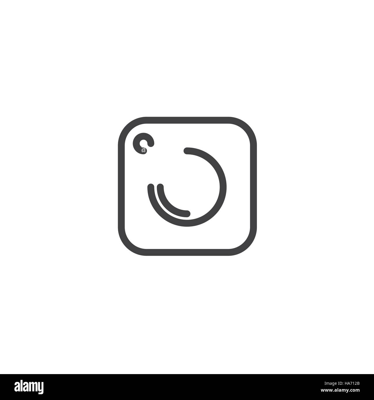 Social Media Icon, photo camera instagram icons Stock Vector Image ...