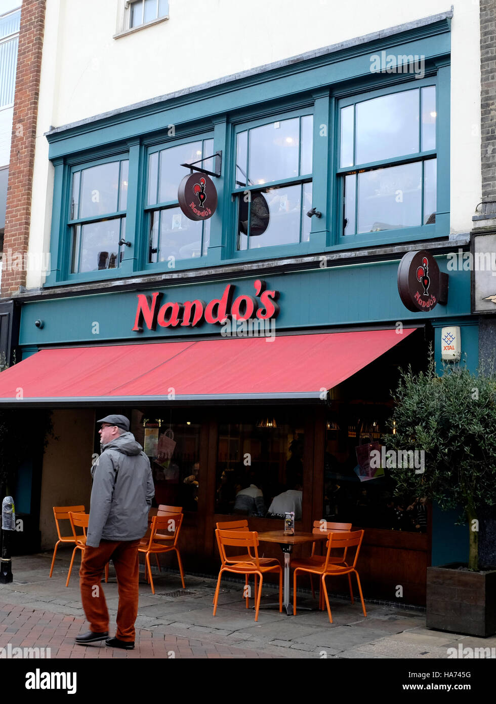 nandos casual dining restaurant in city of canterbury east kent uk