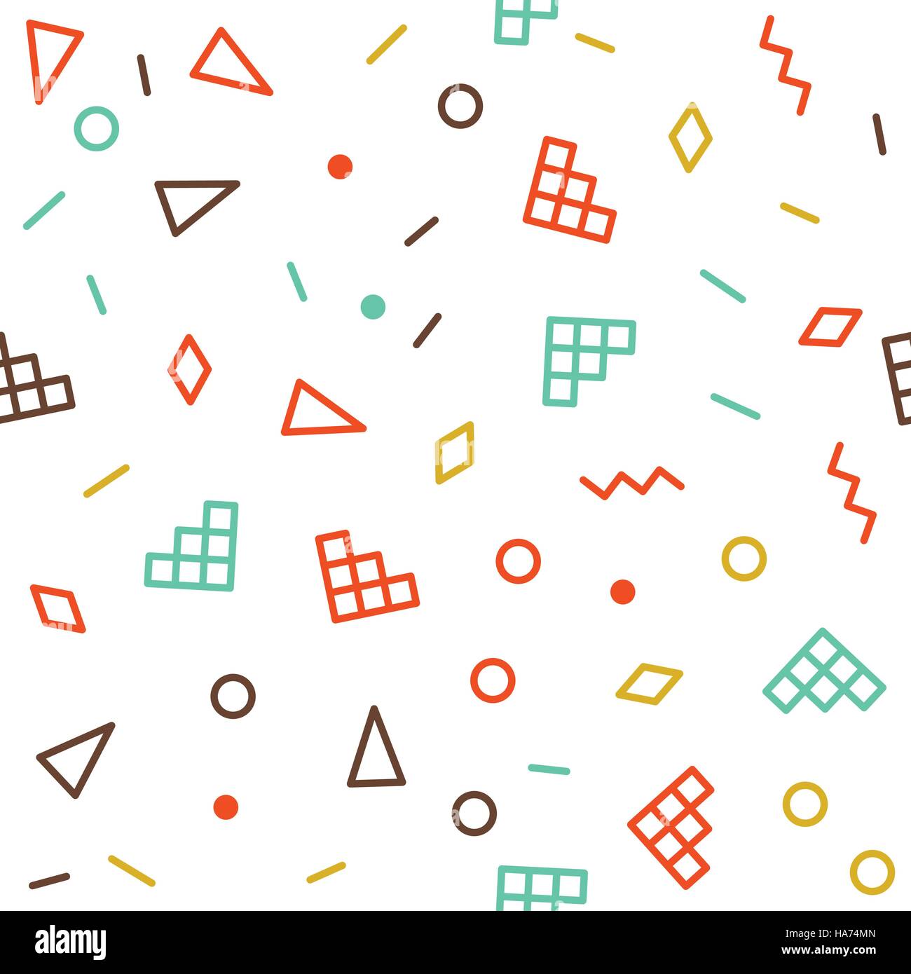 Vector Geometric Seamless Pattern Stock Vector Image & Art - Alamy