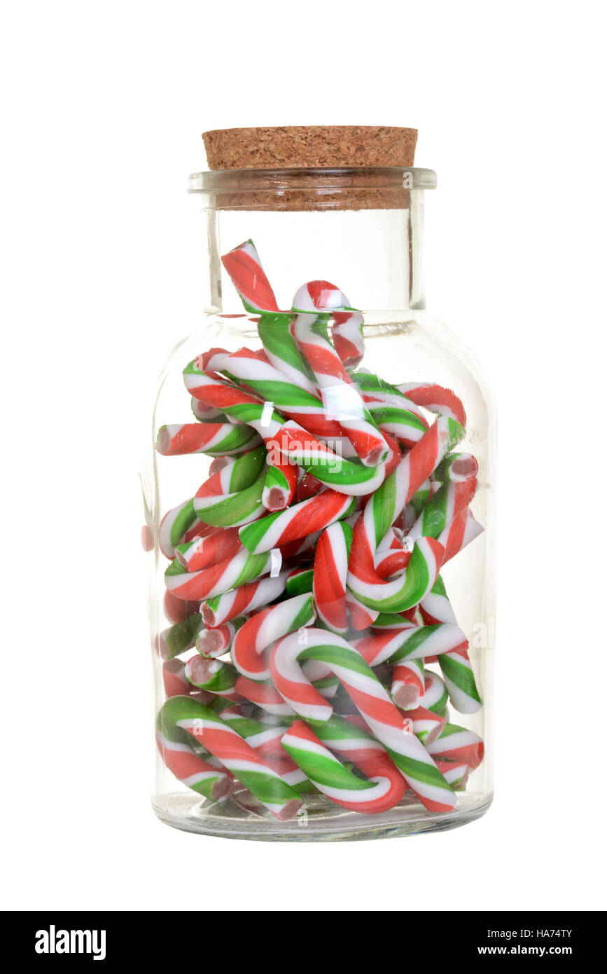 Candy canes jar Cut Out Stock Images & Pictures Alamy