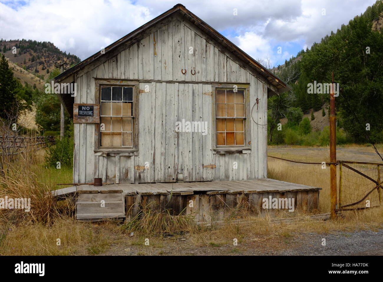 Old Cabins In The Idaho Mountains Stock Photo 126778671 Alamy