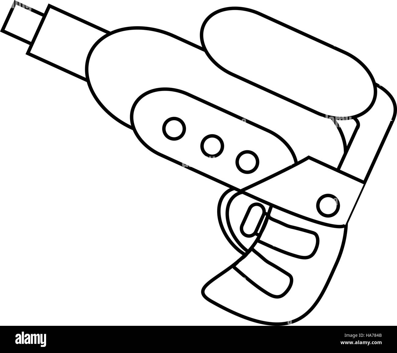 Isolated water gun toy design Stock Vector Image & Art - Alamy