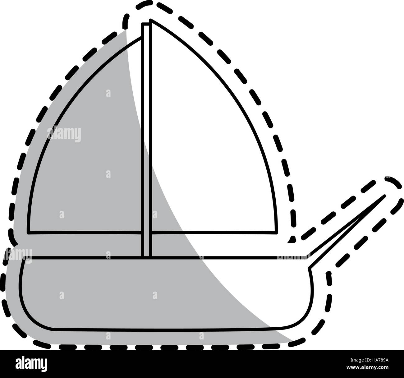 Isolated sailboat toy design Stock Vector Image &amp; Art - Alamy