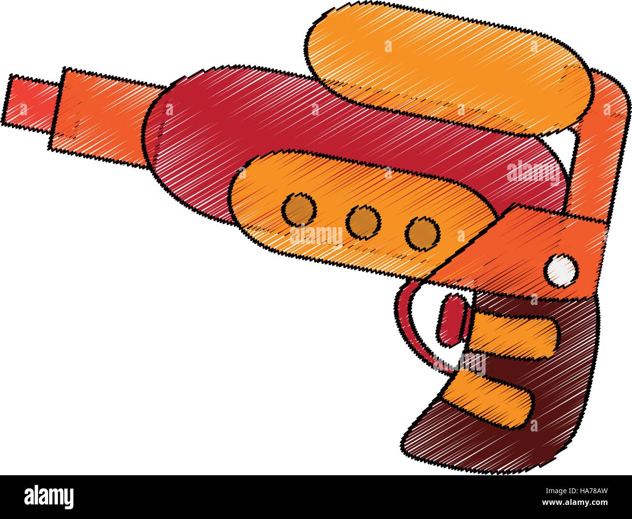 Isolated water gun toy design Stock Vector Image & Art - Alamy