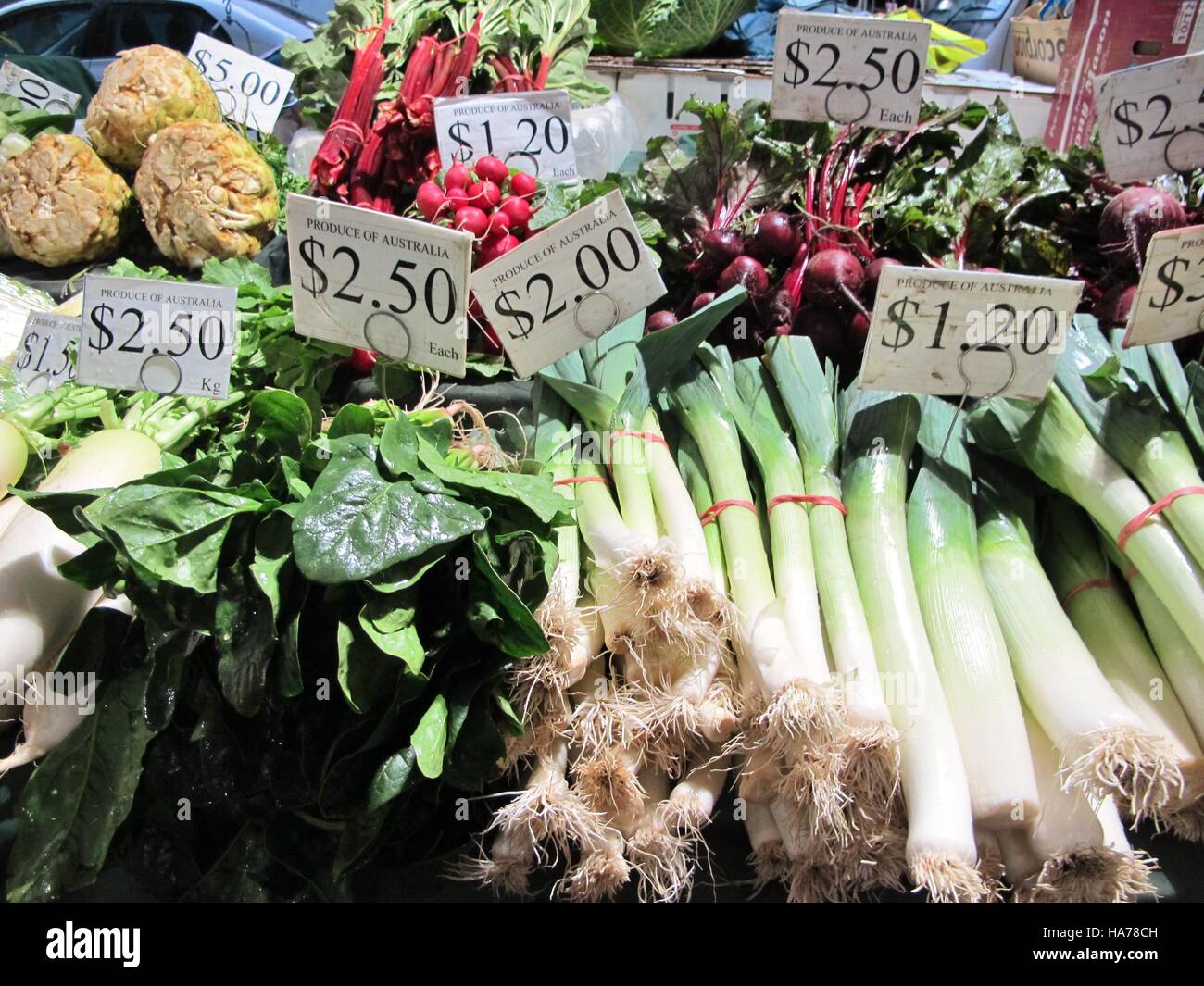 Vegetable in Victoria Market Stock Photo Alamy