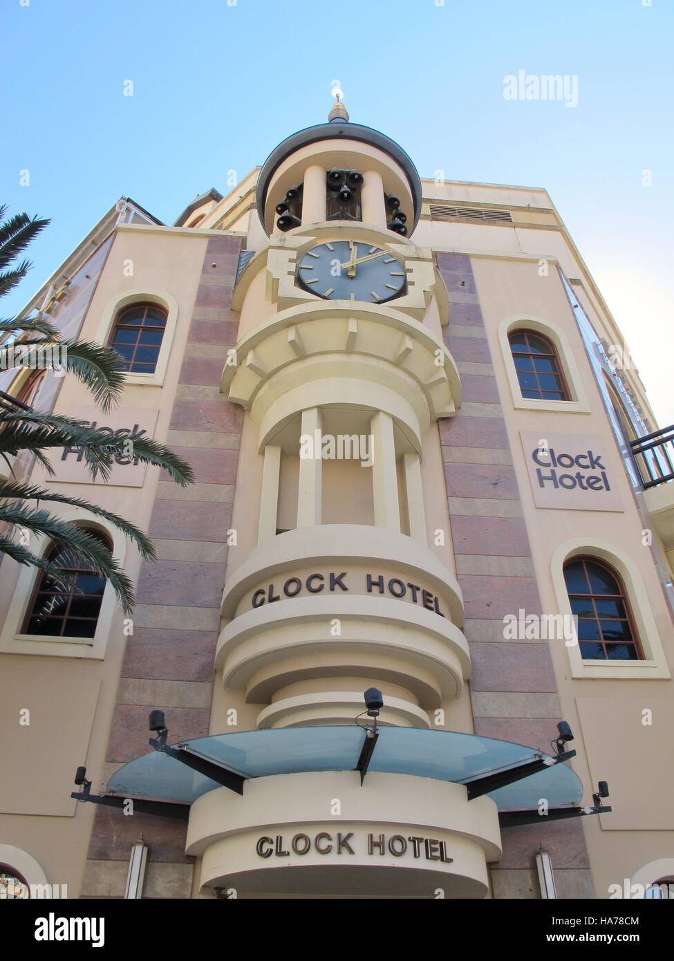 Clock Hotel Gold Coast Stock Photo Alamy