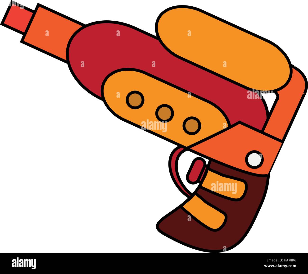 Isolated water gun toy design Stock Vector Image & Art - Alamy