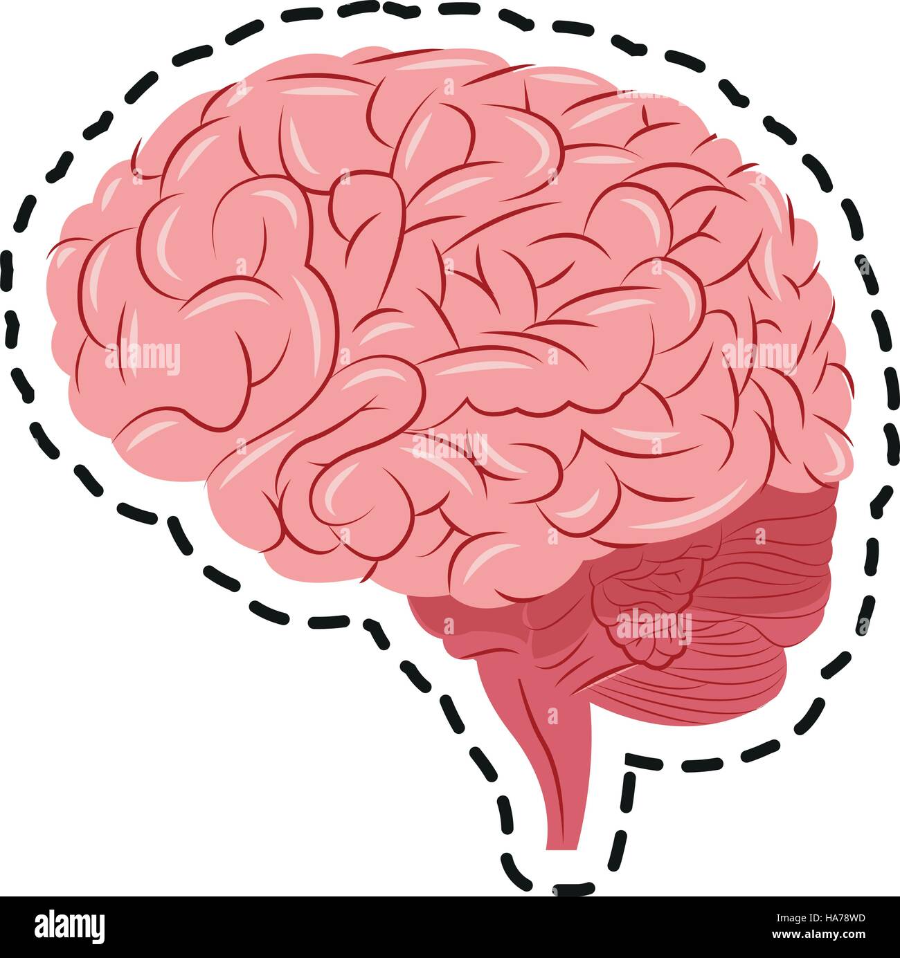 Isolated brain design Stock Vector Image & Art - Alamy