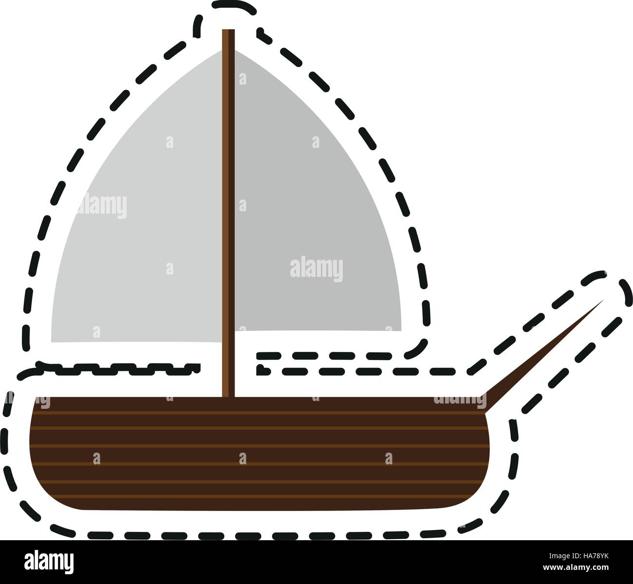 Isolated sailboat toy design Stock Vector Image &amp; Art - Alamy