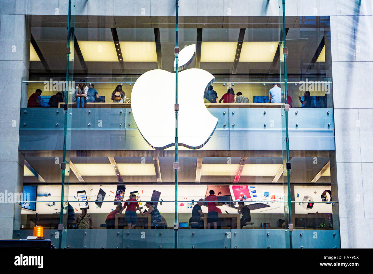 The flagship Apple Store in Sydney, Australia Stock Photo