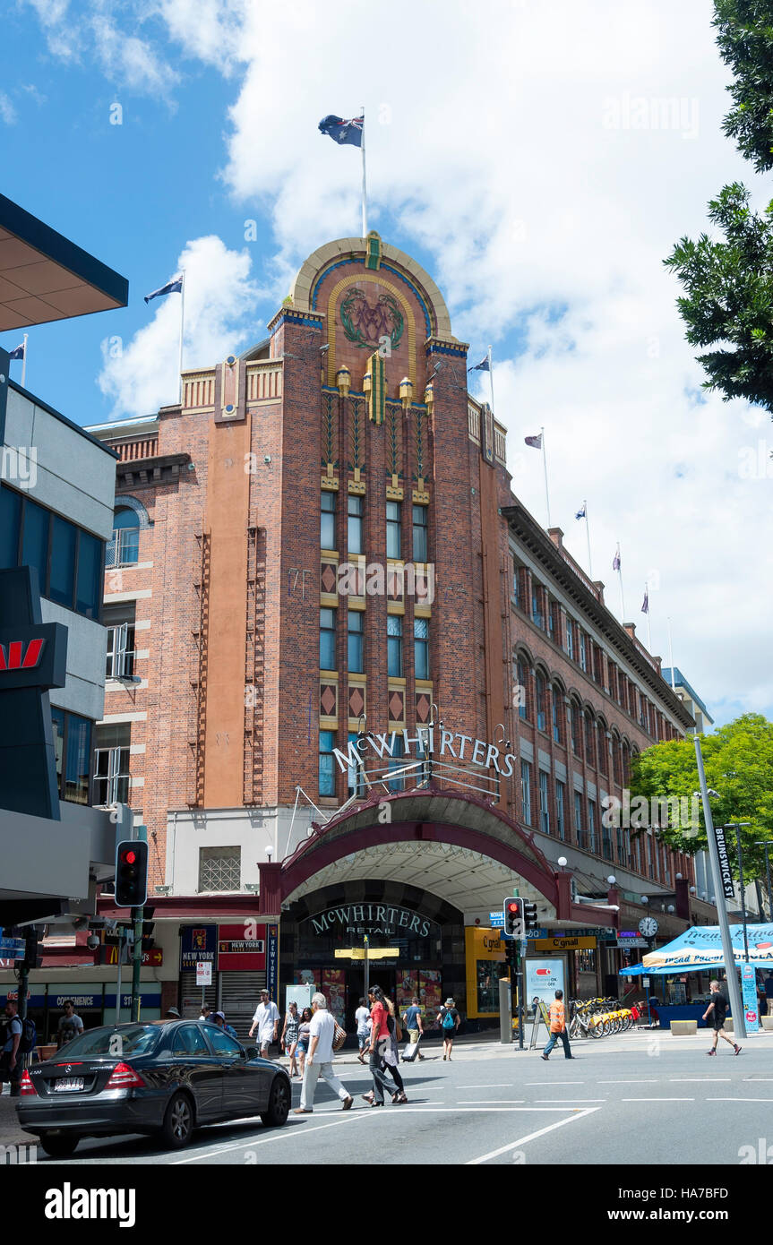 Art deco facade mcwhirters farmers hires stock photography and images