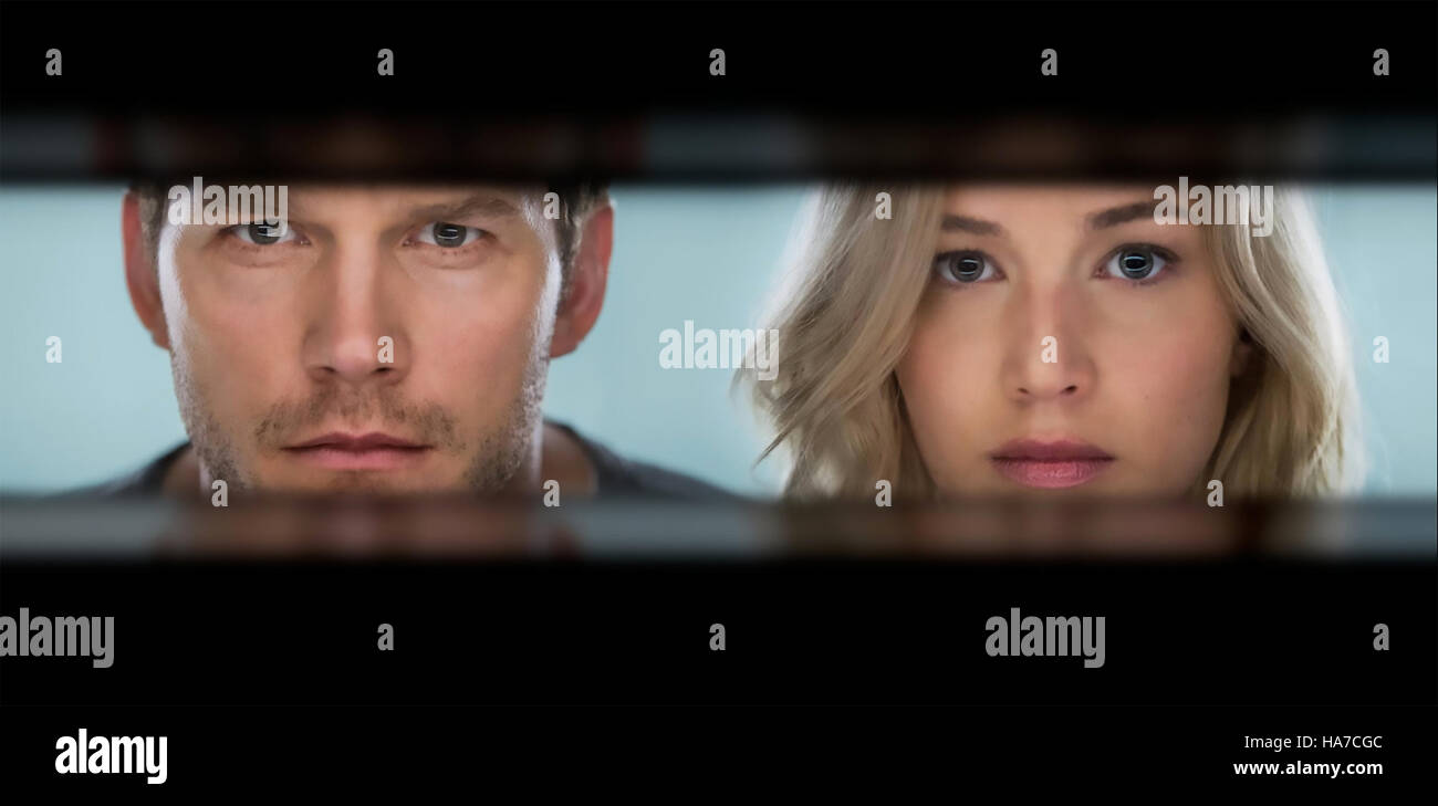 PASSENGERS 2016 Columbia Pictures film with Jennifer Lawrence and Chris Pratt Stock Photo