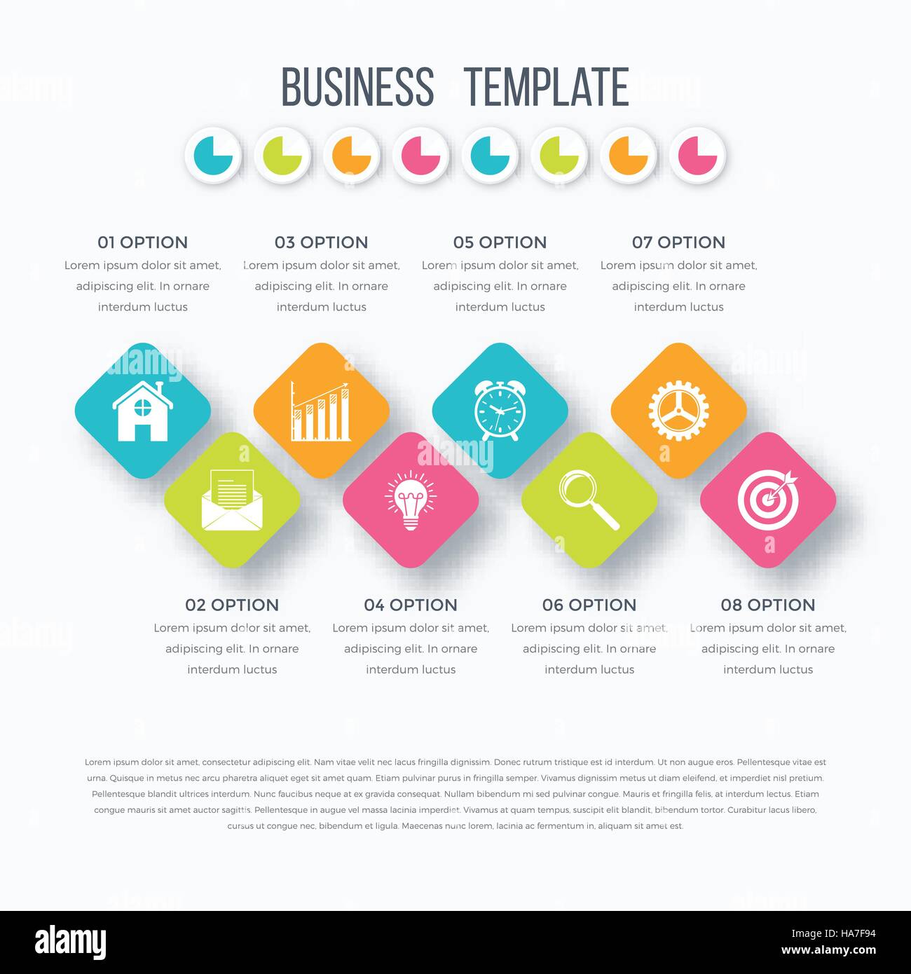 Vector square infographics with icons Stock Vector Image & Art - Alamy