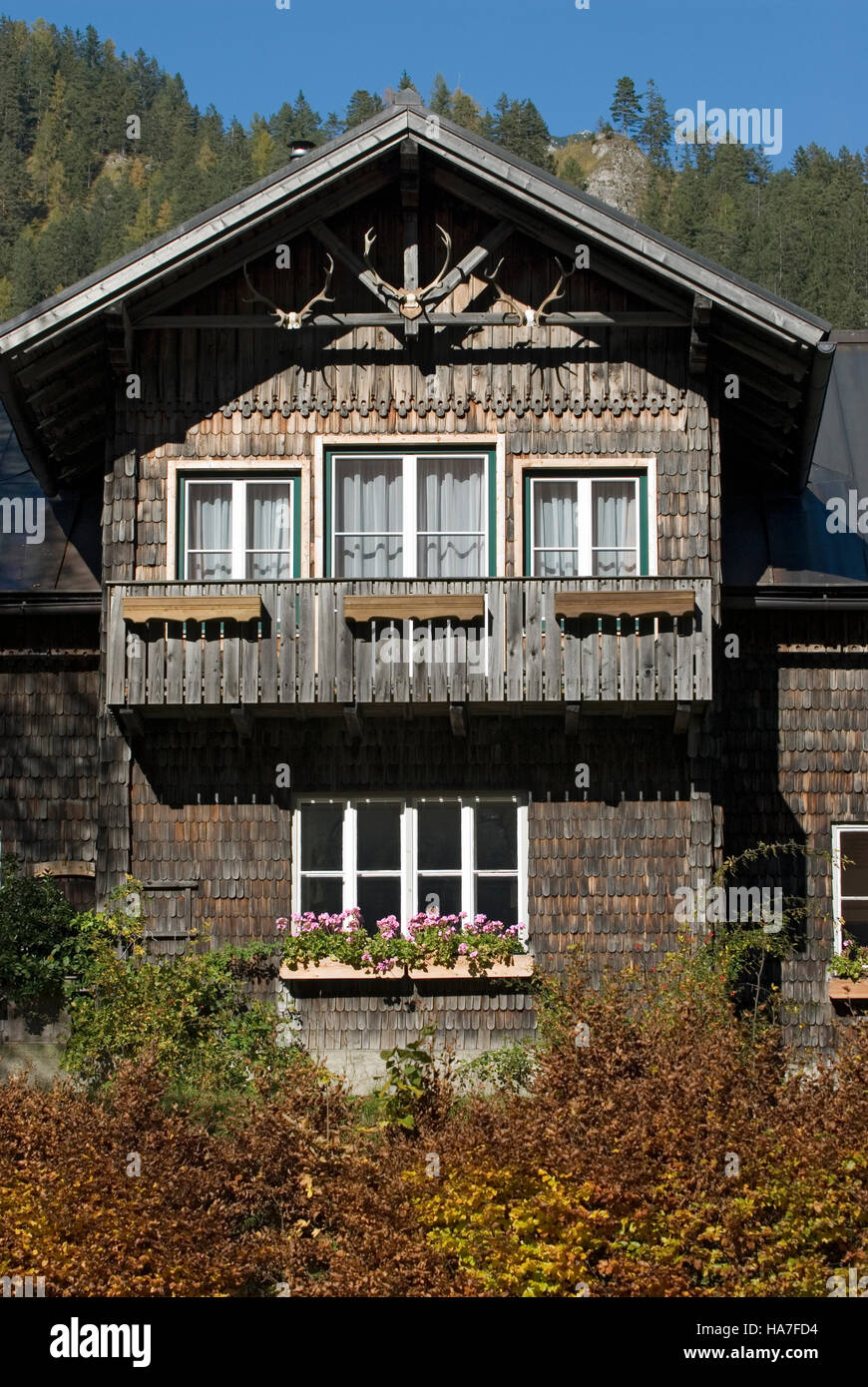 Cottage in Gstatterboden, Gesaeuse National Park, Styria, Austria, Europe Stock Photo