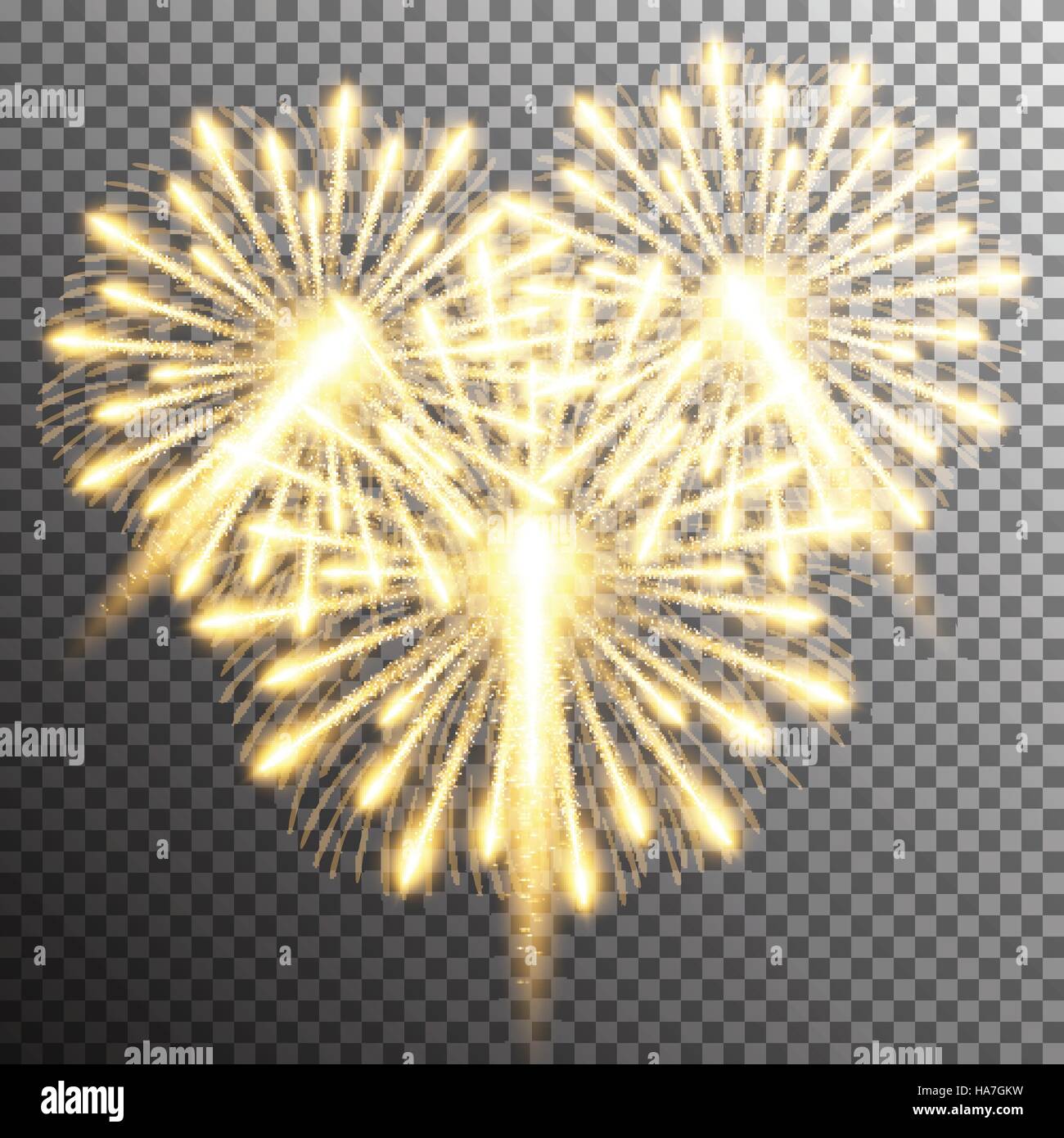 isolated realistic vector fireworks Stock Vector Image & Art - Alamy