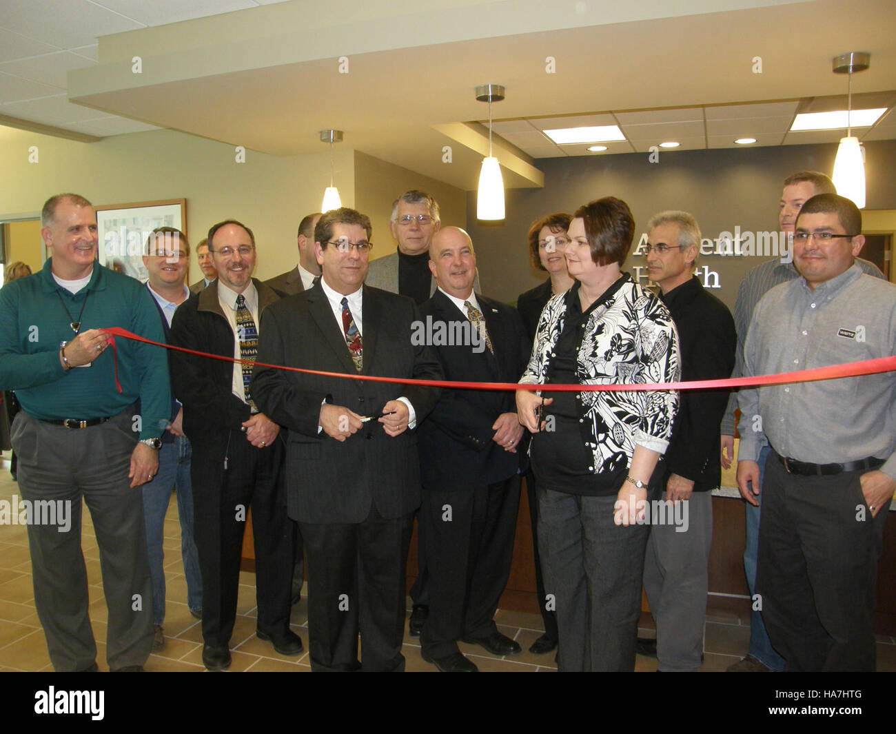 Infrastructure Ribbon A ribbon cutting ceremony held at a national park marks the completion ...