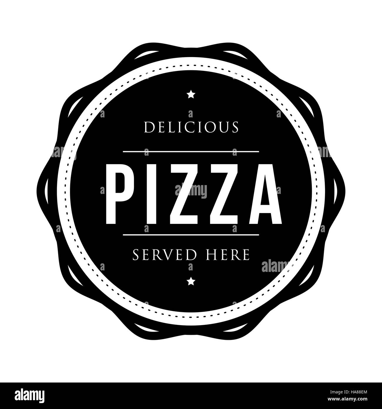 Pizza vintage stamp vector Stock Vector Image & Art - Alamy