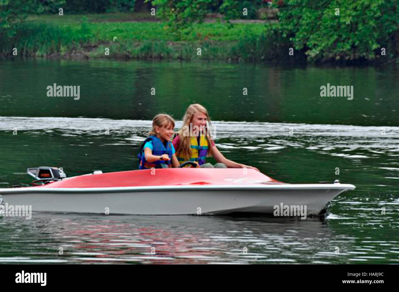 A hands-on boating lesson in a national park, demonstrating the ...
