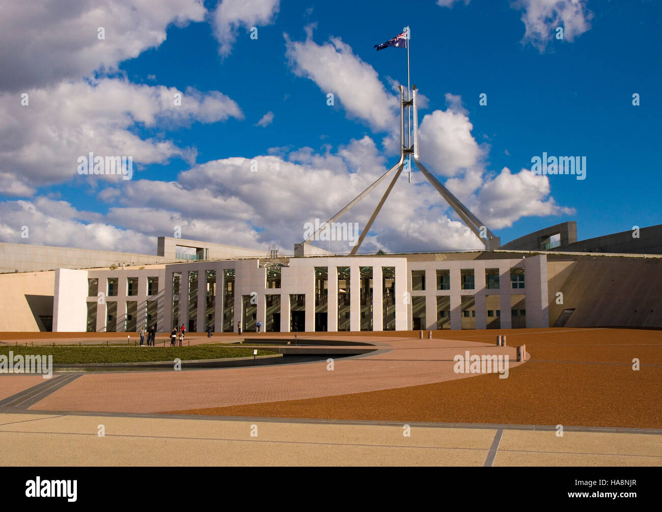 Australian Parliament House in Canberra Stock Photo