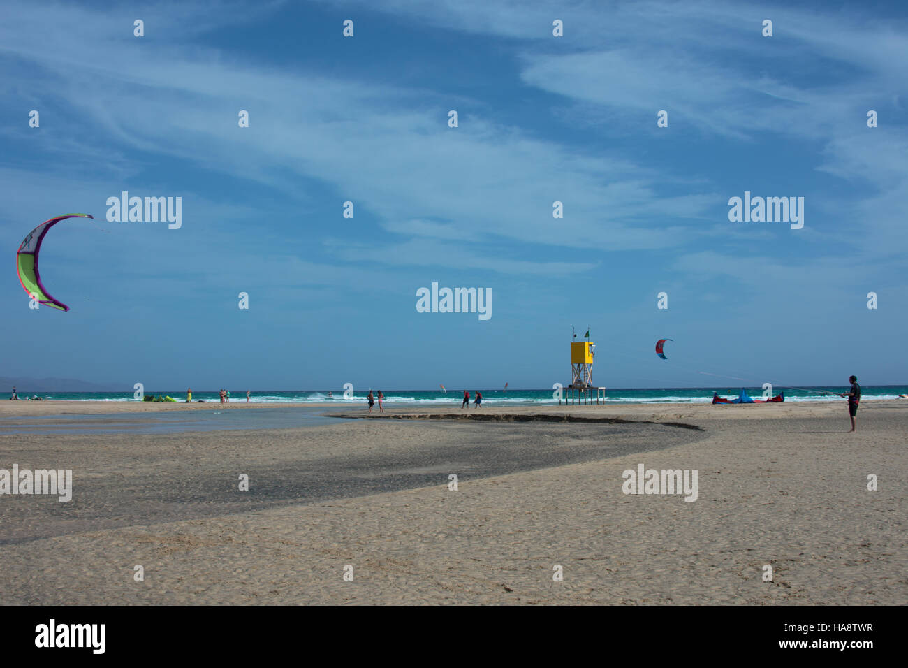 Sotavento Beach, Fuerteventura, Canary Islands Stock Photo
