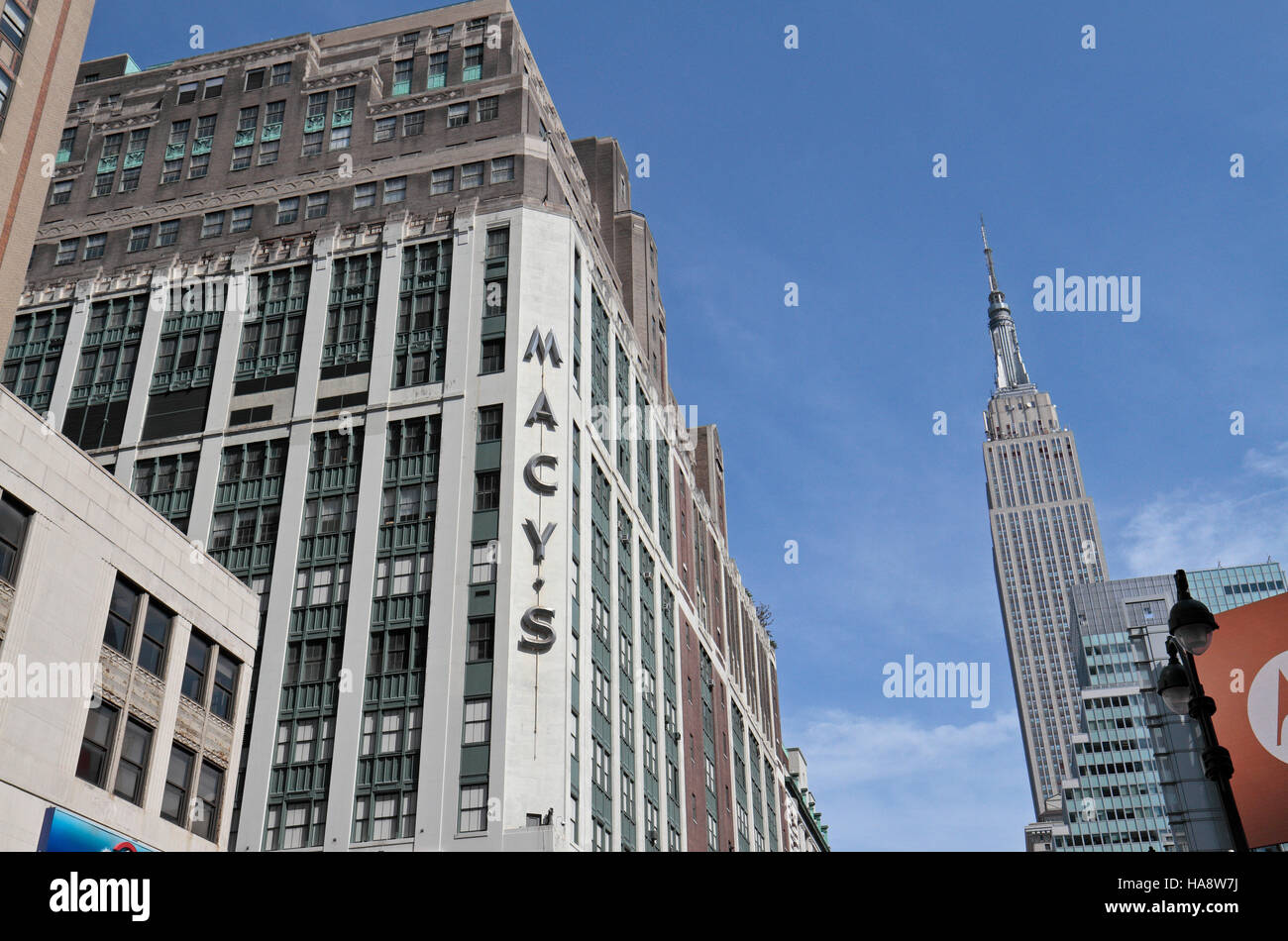 Macy's and the Empire State Building, W. 34th Street, Manhattan, New