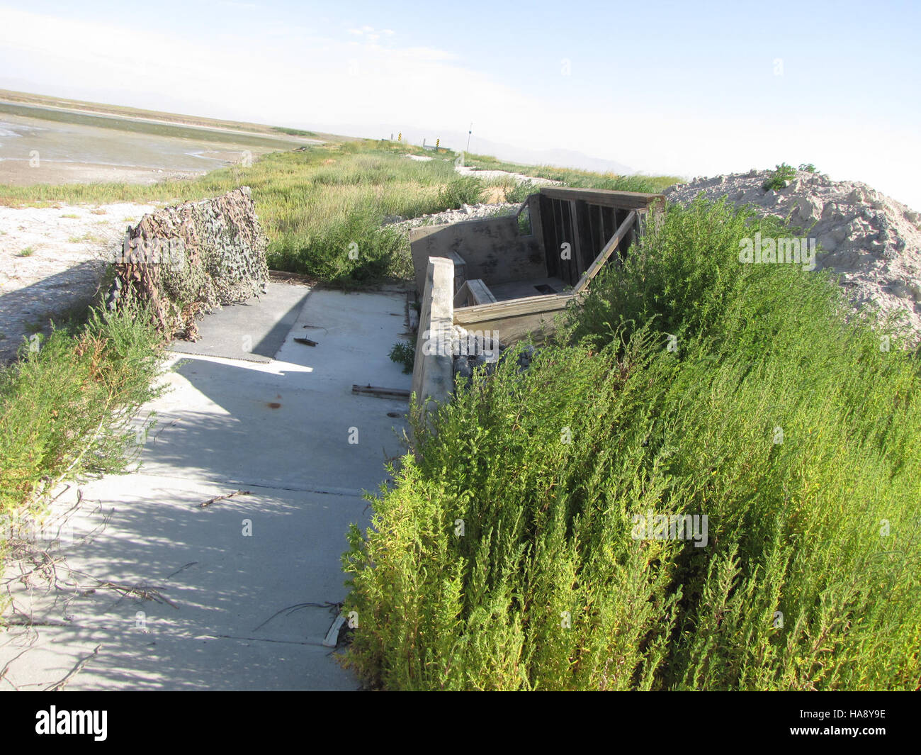 The ADA Accessible Hunt Blind in Mountain Prairie National Parks provides an inclusive experience for individuals with disabilities. It allows safe and equitable access to hunting and wildlife observation, promoting accessibility in national parks. Stock Photo