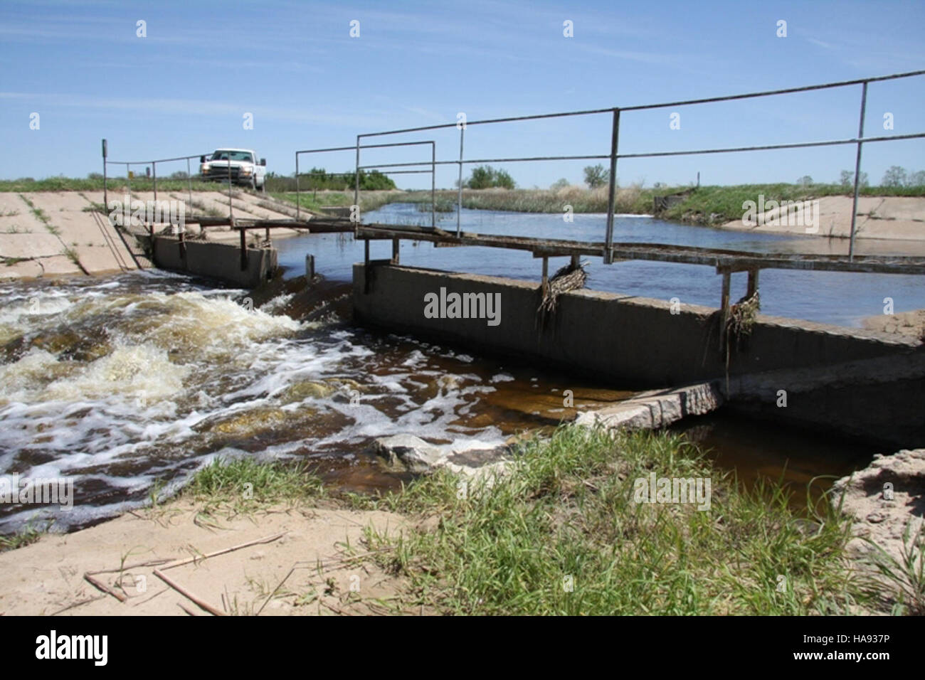 usfwsmtnprairie 5881598043 Water Control Structure Before Construction Stock Photo