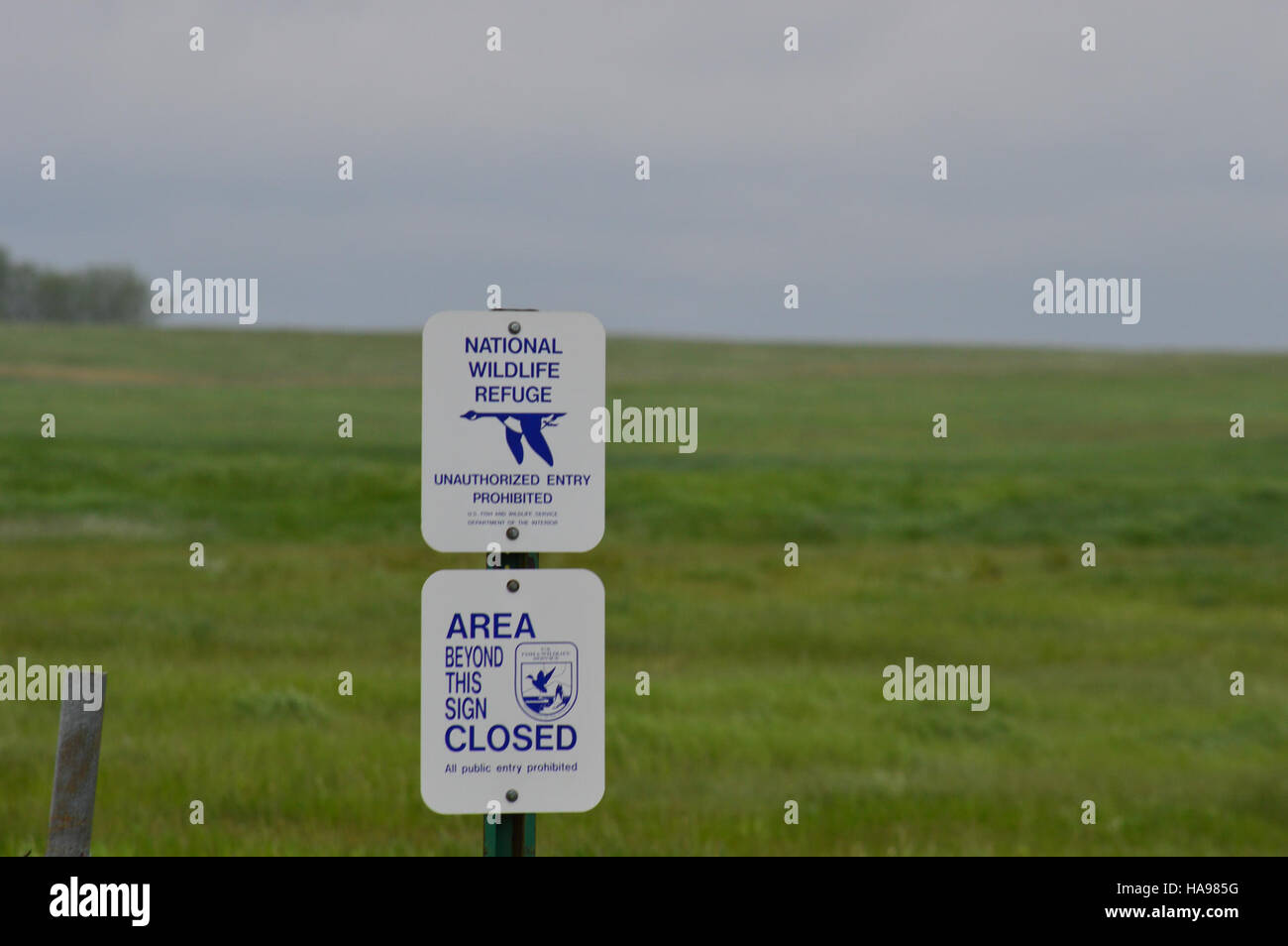 Natervark Sign A National Wildlife Refuge (NWR) sign marks the entrance to a protected ...