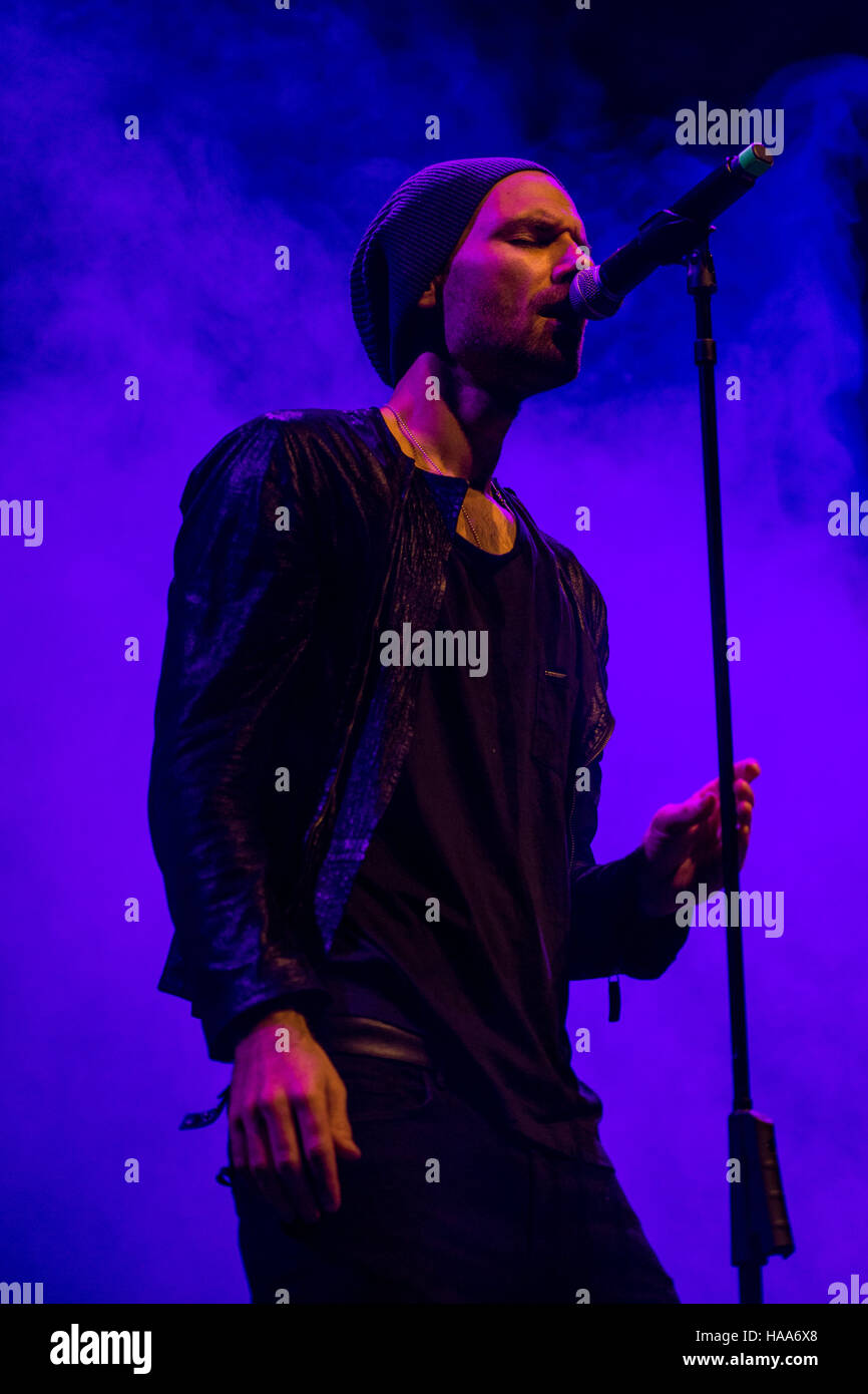 Padua, Italy. 27th Nov, 2016. Planet Funk Recall Tour 2016. The Planet funk back to the stage of the Grand Theatre Geox of Padua for their 'Recall Tour'. In the picture Alex Uhlmann Credit:  Roberto Silvino/Pacific Press/Alamy Live News Stock Photo