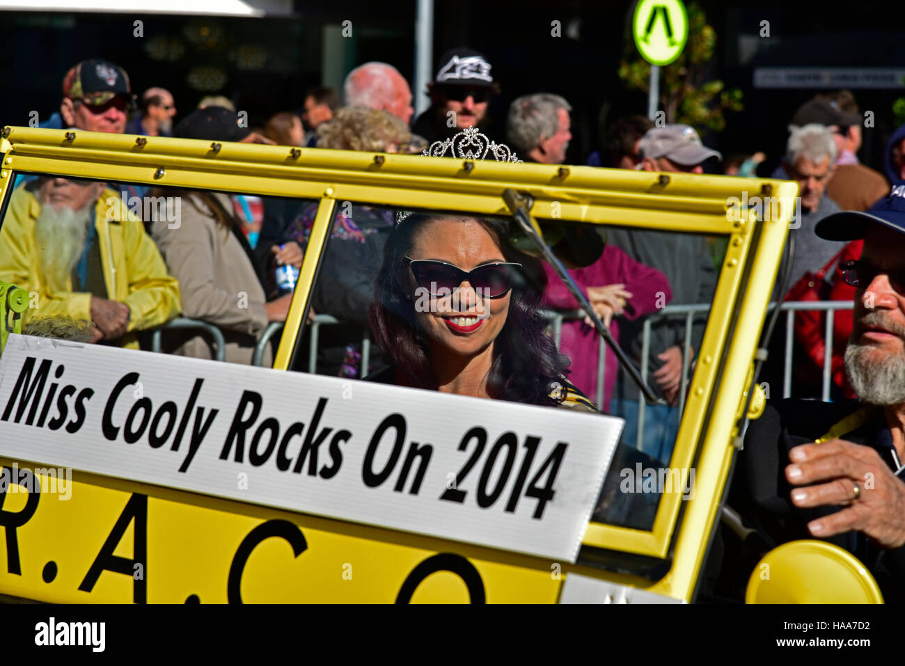 miss cooly rock on 2014 at the retro festival at coolangatta gold coast queensland australia Stock Photo