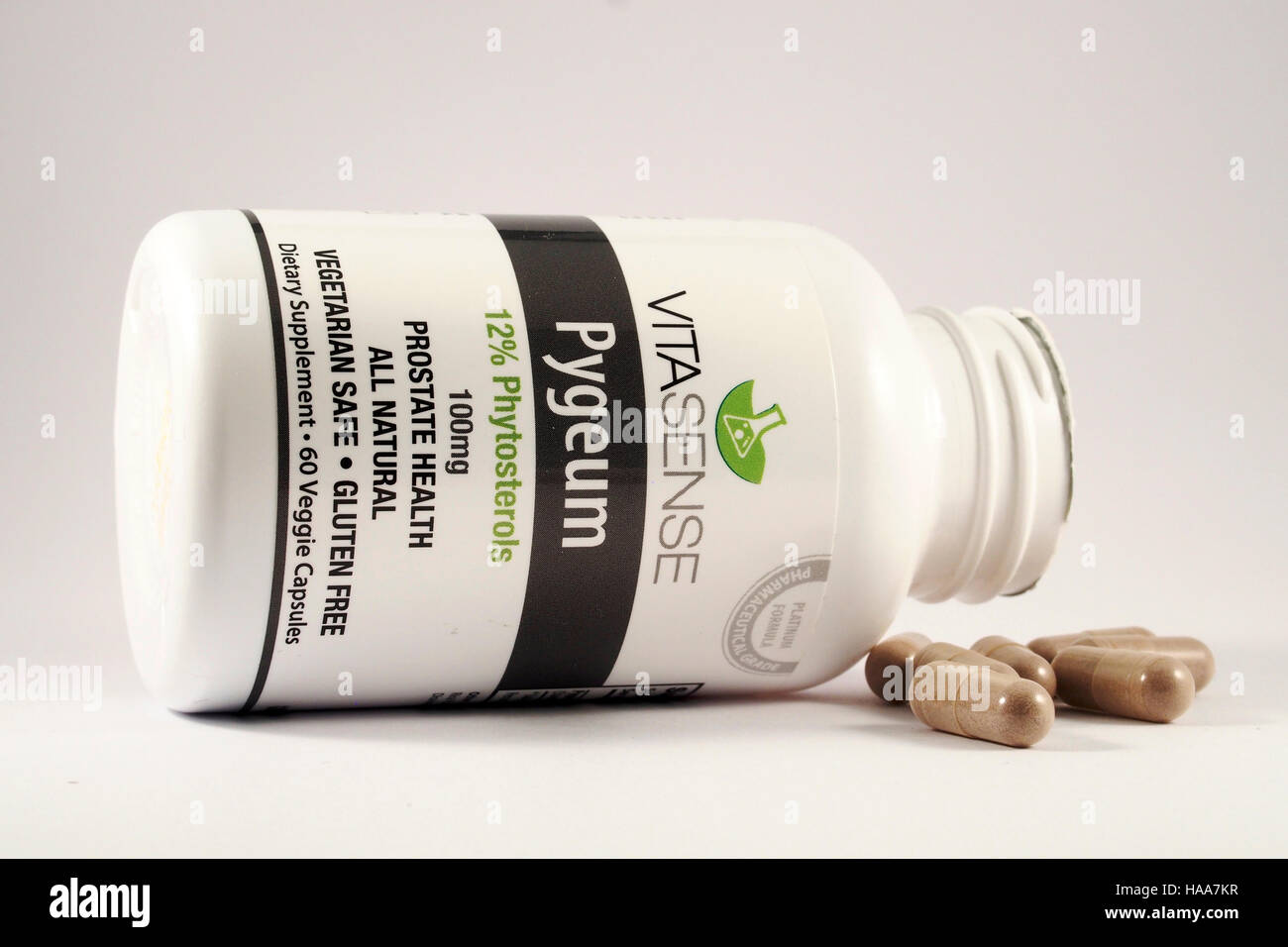 VitaSense Pygeum capsules. Pygeum is used for treating symptoms of ...