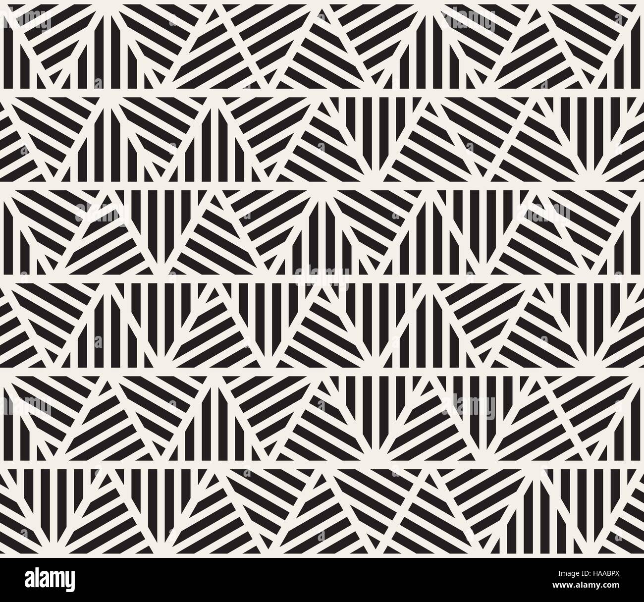 Vector Seamless Triangle Stripes Pattern Stock Vector