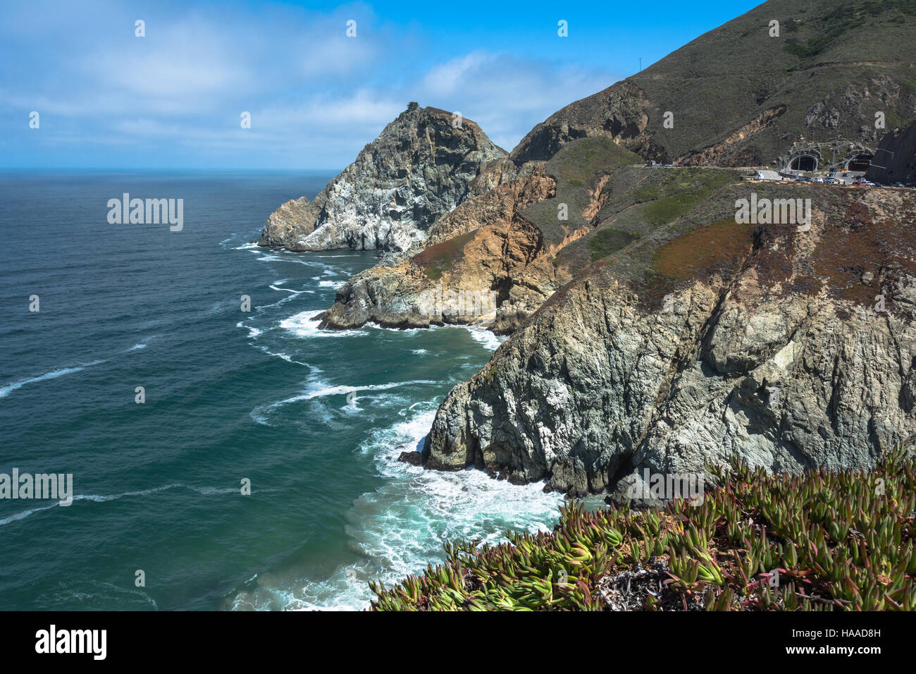 Devil Slide coast, California Stock Photo Alamy