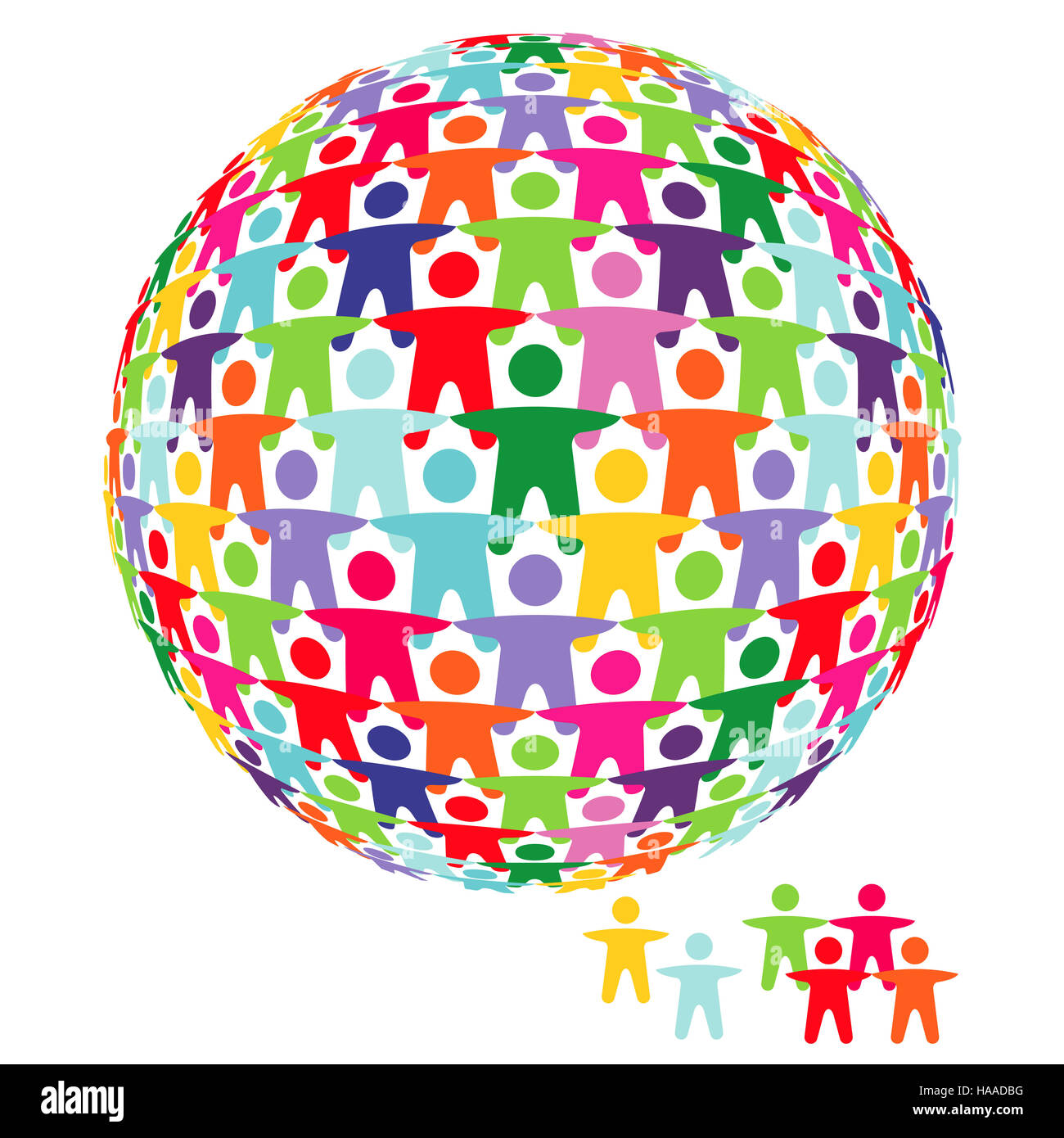 Partnership and solidarity, people together, Stock Photo