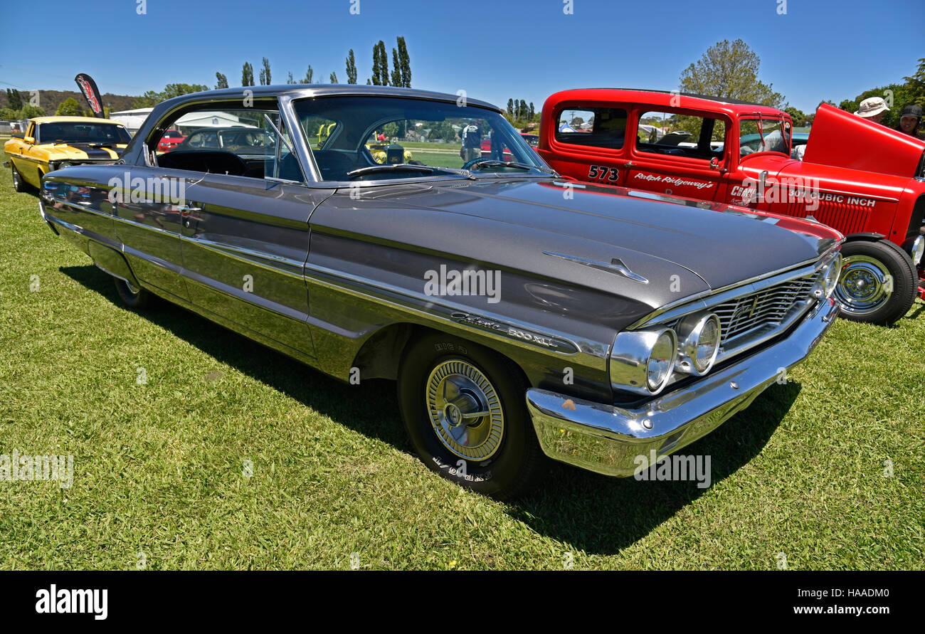 classic 1964 ford galaxie 500 XL car at show in glen innes in new south wales australia Stock Photo