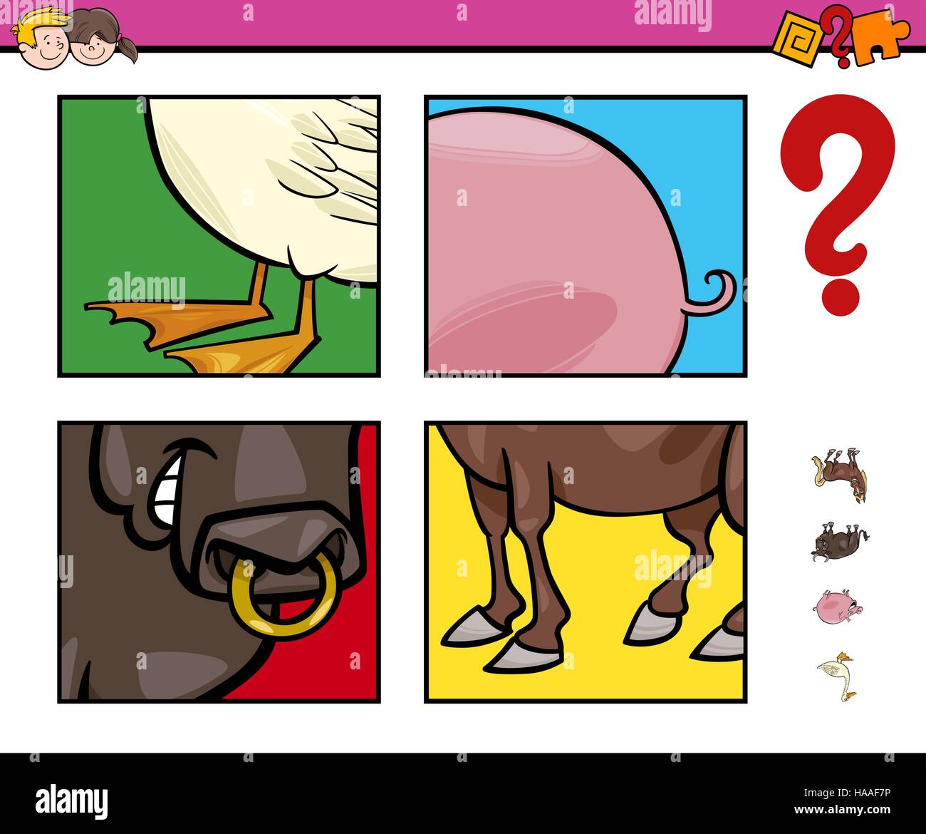 Cartoon Duck Guessing Game Word Education Guessing Ve vrogue.co