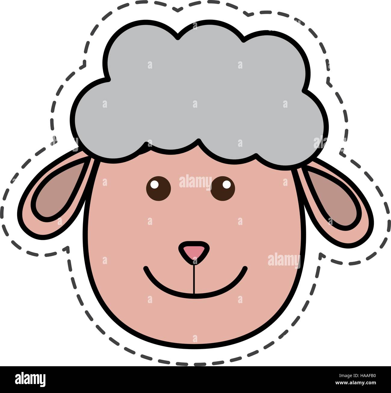 Cute sheep manger character vector hi-res stock photography and images ...