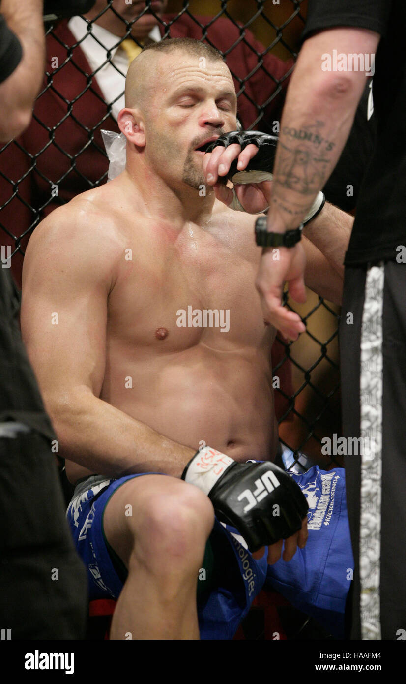 Chuck liddell fight wanderlei silva hi-res stock photography and images pic image
