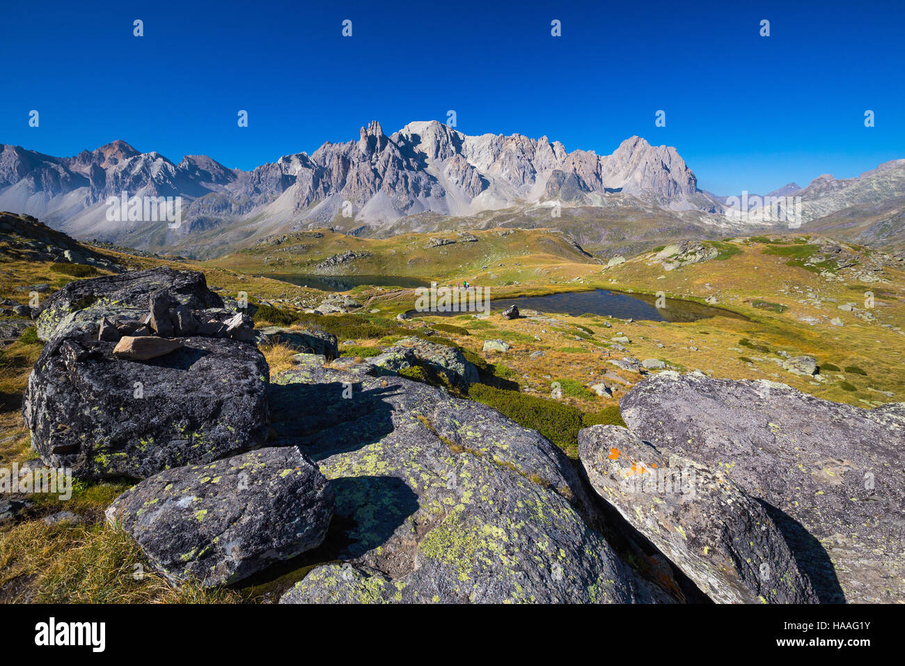 Vallée de la Clarée. Névache. Hautes Alpes. Stock Photo