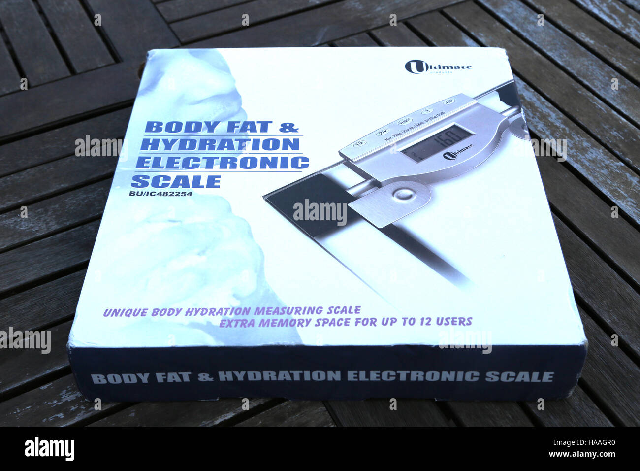 Body Fat And Hydration Electronic Scales Stock Photo Alamy