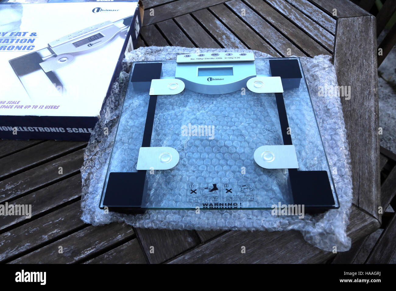 Body Fat And Hydration Electronic Scales Stock Photo Alamy