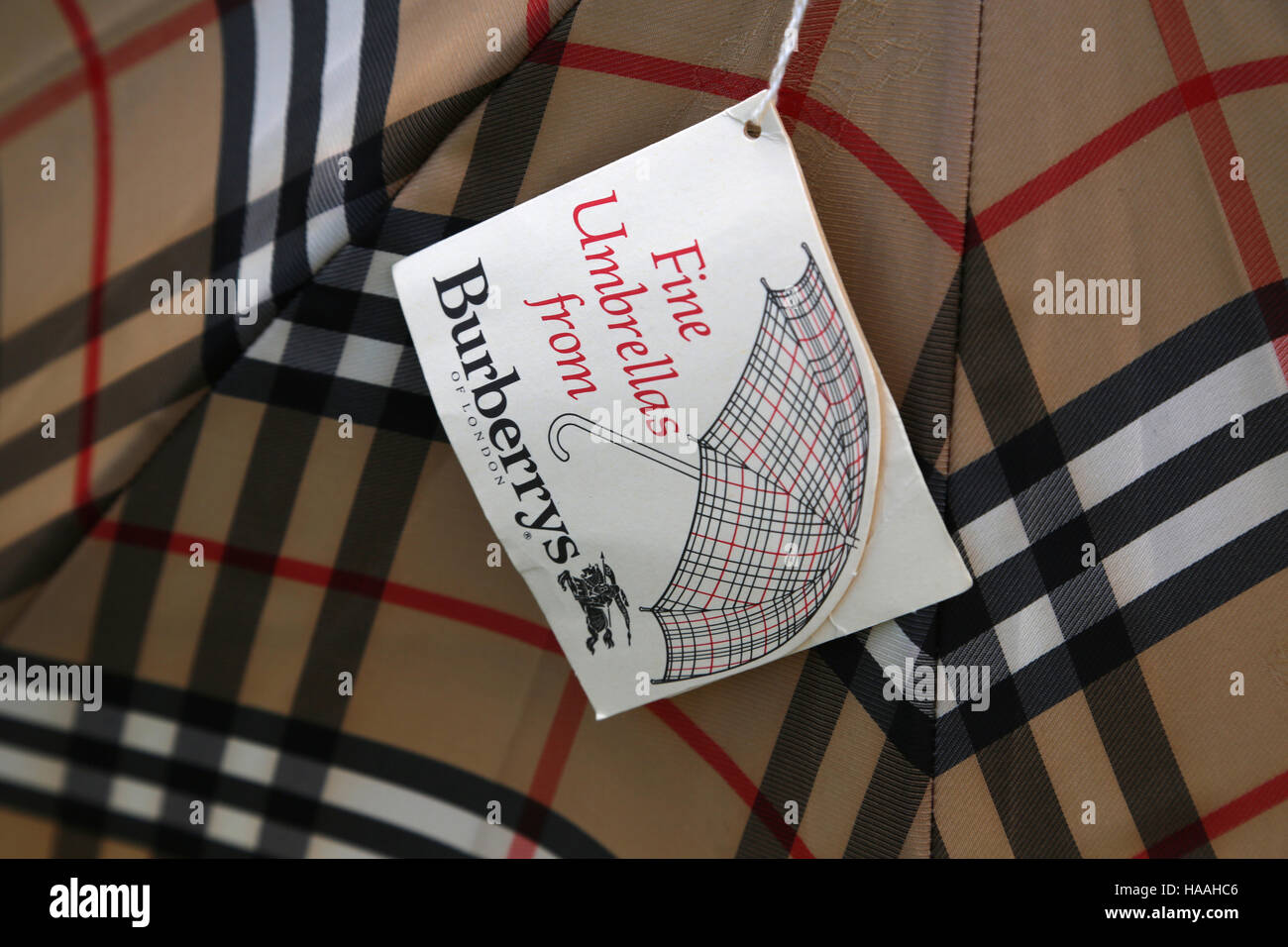 Ladies Burberry's Umbrella Label Stock -